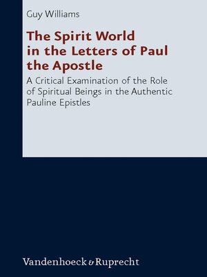cover image of The Spirit World in the Letters of Paul the Apostle